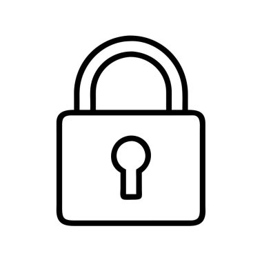 İnternet güvenliği ve veri koruması için asma kilit simgesi
