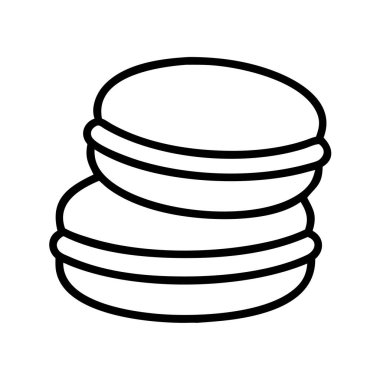 İki istiflenmiş makaronun ana simgesi, Fransız pastası.