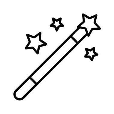 Büyüyü temsil eden yıldızlı sihirli değnek simgesi