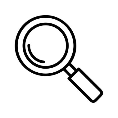 Büyütme cam arama simgesi vektör illüstrasyon aracı