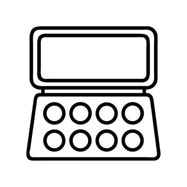 Aynalı bir açık göz falı paletinin özet simgesi