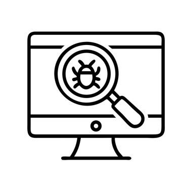 Bilgisayar ekranı simgesi tasarımında hata ayıklama yazılımı