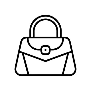 Moda ve tarz için zarif bir resim çantası simgesi.