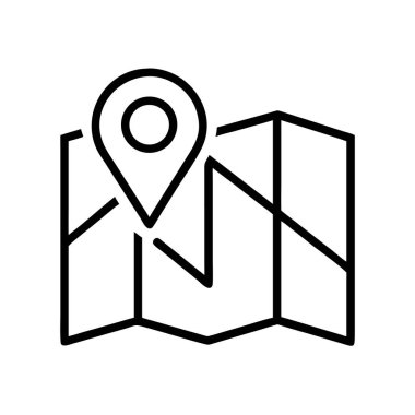 Navigasyon ve hedef için harita konum simgesi simgesi