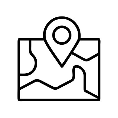 Yer belirleme noktası olan ana harita simgesi