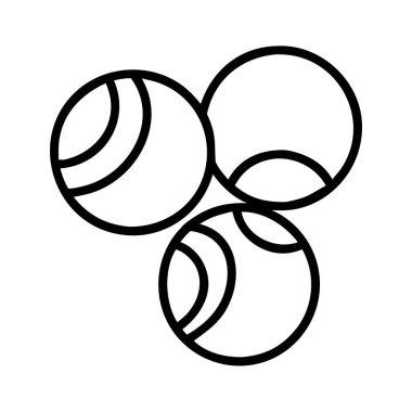 Birbirine bağlı üç soyut çember vektör grafiği