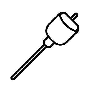 Çubuk simgesinde lokum basit bir taslak çizimi