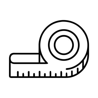 Teyp Ölçüm Simgesi Tasarım Ekipmanı