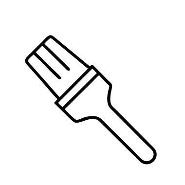 Sanat, yaratıcılık ve ev geliştirme için boya fırçası simgesi