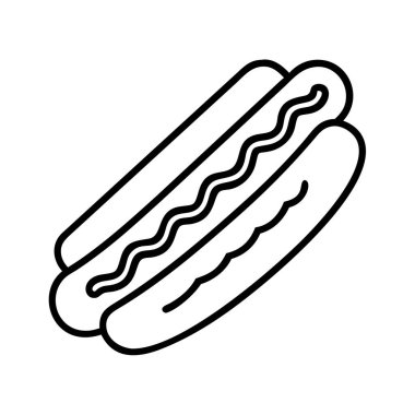 Klasik sosisli, soslu, fast food.