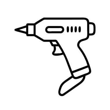 Yapılandırma ve diy projeleri simgesi için sıcak tutkal tabancası aracı