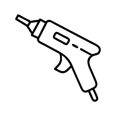 Sıcak tutkal tabancası çizgisi resim çizimi sanatı