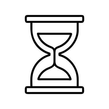 Zaman geçişini gösteren kum saati simgesi