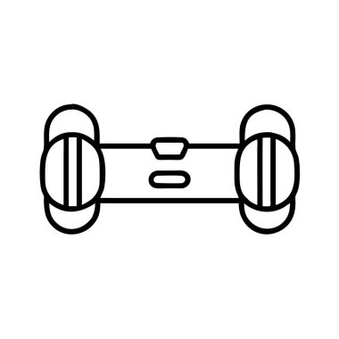 Jimnastik ve egzersiz için aptal çizgi simgesi