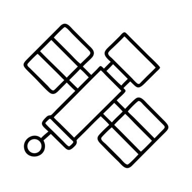 Küresel teknoloji için uydu iletişim simgesi