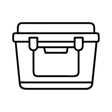 Açık hava etkinlikleri için portatif serin taslak simgesi