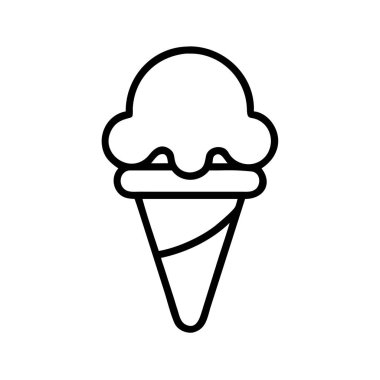 Dondurma külahı sanat simgesi serin yaz ikramı