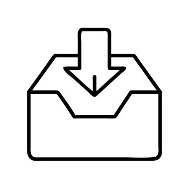 Web ve uygulama arayüzü tasarımı için dijital indirme simgesi