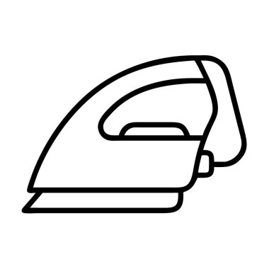 Elektrikli buharlı ütü çamaşır makinesi ana hatları simgesi