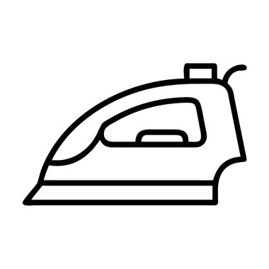 Basit ütü uygulaması ana hatları simge vektörü