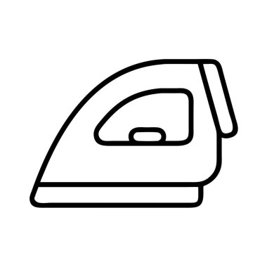 Modern bir elektrikli buhar makinesi taslak simgesi