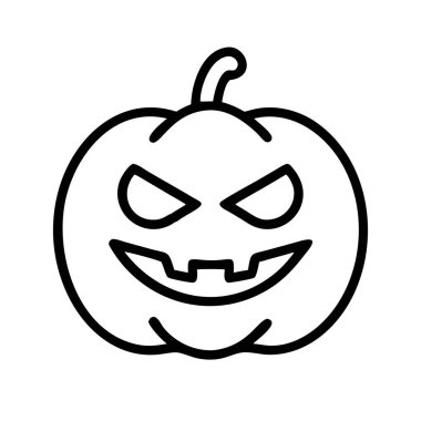 Cadılar Bayramı balkabağı kabağı hortlak çizgi simgesi