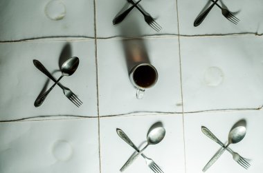 kahve kaşık çatal 