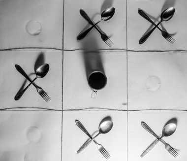 kahve kaşık çatal 