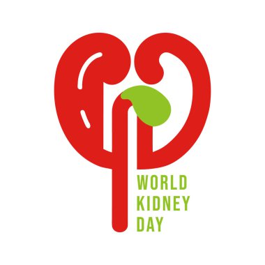 dünya böbrek günü vektör tasarımı