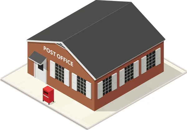 Isometric küçük postane binası