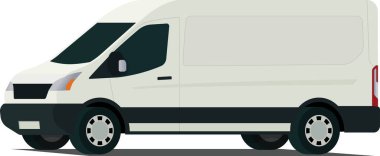 Transit minibüsü ön görünüm açılı