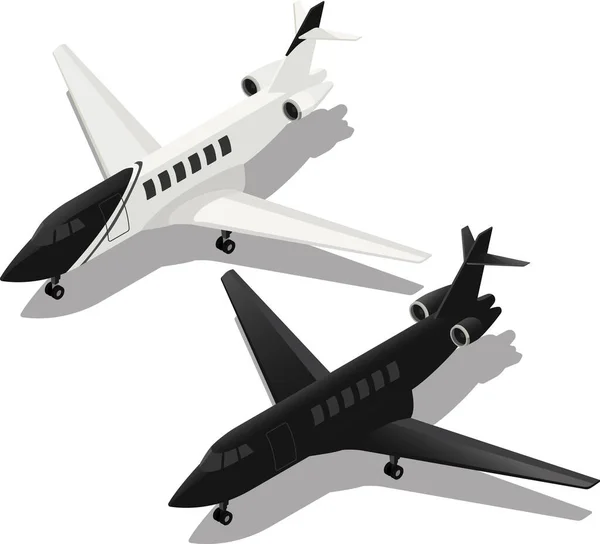 Modern özel jet çizimi