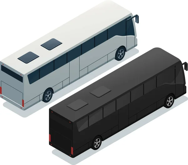 Isometric otobüs arka planı