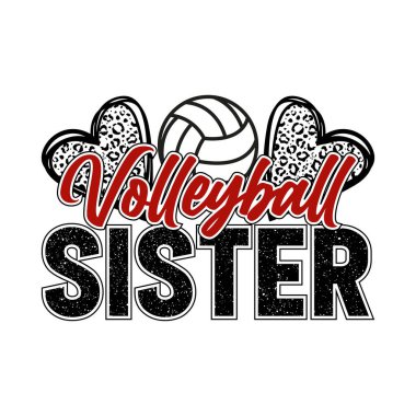 Modern spor tipografisini içeren cesur voleybol anne her gün tasarımı. Tişört baskısı, süblimleşme ve dijital sanat projeleri için mükemmel. Sporcularına gururla, tutkuyla ve takım ruhuyla tezahürat eden voleybolcu anneler için ideal bir hediye.