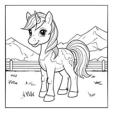 Yaratıcı tek boynuzlu at vektör çizimi. Büyülü bir at ve deniz yaratığını ayrıntılı bir sanat tarzıyla birleştiriyor. Sayfaları boyamak, fantezi sanat eserleri, tişört baskıları ve posterler için mükemmel. Büyüyü ve okyanusu kutlayan yaratıcı tasarımlar için harika., 