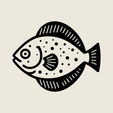 Benekli vücut ve kalın çizgili sanat tarzıyla minimum balık ana hatlı vektör çizimi. Gömlek tasarımı, balıkçılık grafikleri, deniz sanatları ve su temalı projeler için mükemmel. Temiz ve yaratıcı balık çizimleri logolar, çıkartmalar, boyama sayfaları için idealdir, 