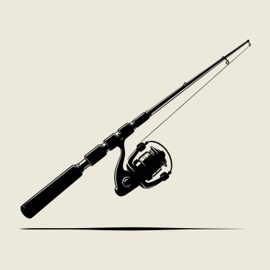 Asgari balıkçı oltası tasviri gerçekçi bir makara ve siluet tarzı bir çizgi gösteriyor. Tişört izleri, balıkçı posterleri, logolar ve açık hava sanat eserleri için mükemmel. Balıkçılar, spor balıkçılığı hayranları ve annemden esinlenen yaratıcı tasarımlar için harika.