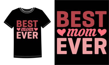 Moda Anne ve Mimi tişört tasarımı. Kalpler ve oklarla dolu cesur bir tipografi içeriyor. İki unvanı da seven gururlu anneler ve büyükanneler için mükemmel. Aile etkinlikleri, hediyeler ve dijital baskı projeleri için harika..