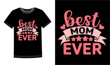 Moda Anne ve Mimi tişört tasarımı. Kalpler ve oklarla dolu cesur bir tipografi içeriyor. İki unvanı da seven gururlu anneler ve büyükanneler için mükemmel. Aile etkinlikleri, hediyeler ve dijital baskı projeleri için harika..