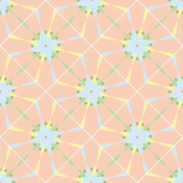 Nahtlose geometrische Muster, blaue Elemente — Stockvektor