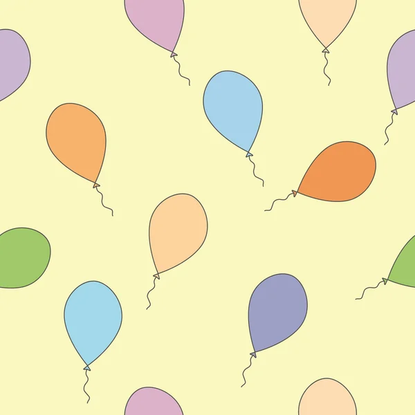 Renkli hava topları ile dikişsiz desen