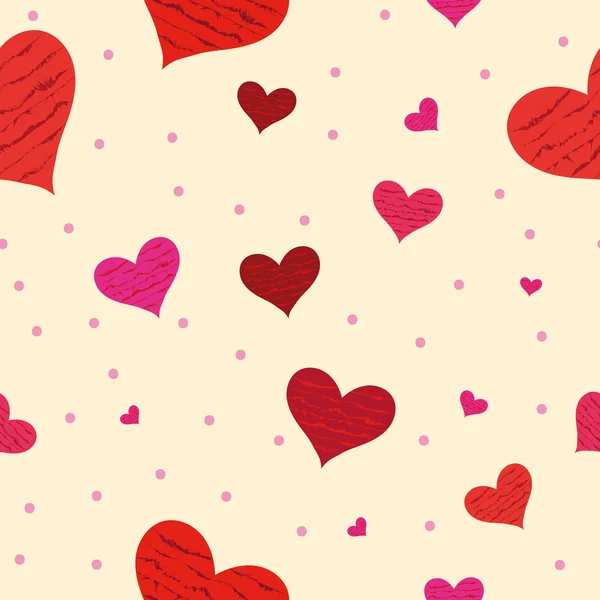 Kırmızı kalpler arka plan Seamless Modeli