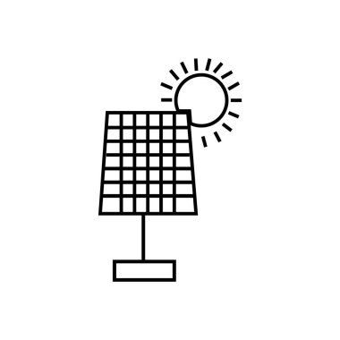 solar panel icon illustration element design