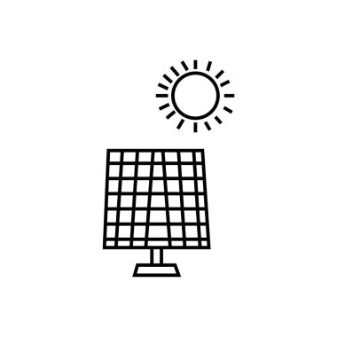 solar panel icon illustration element design
