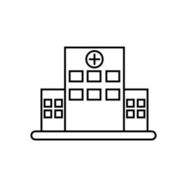Hastane simgesi illüstrasyon unsuru tasarımı