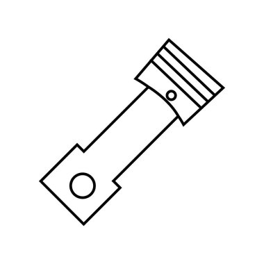 motor silindiri simge çizim ögesi tasarımı
