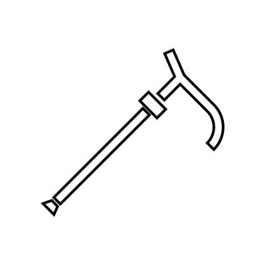 yürüyen çubuk simgesi çizimi ögesi tasarımı