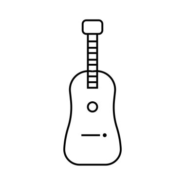 gitar simgesi illüstrasyon element tasarımı