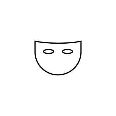 maske simgesi illüstrasyon element tasarımı 