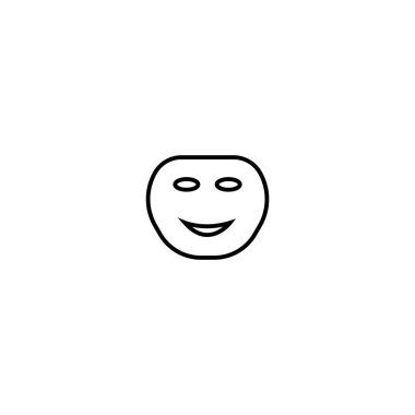 maske simgesi illüstrasyon element tasarımı 